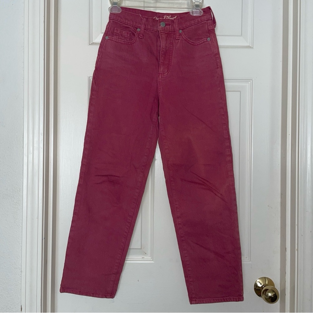 Dark‎ Pink Straight Jeans Universal Thread Size 00/24R